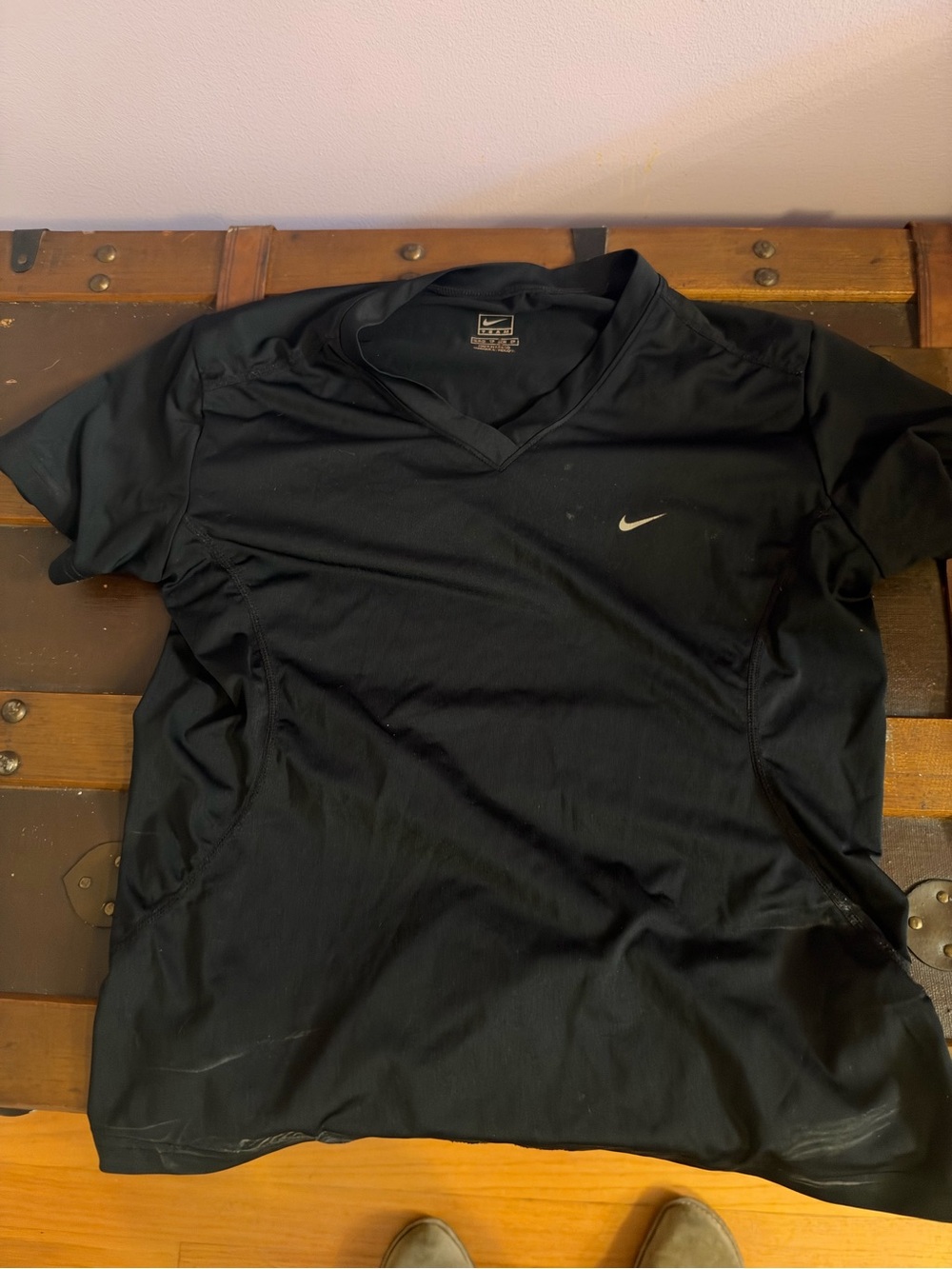 Nike Women’s Black Dri-FIT V-Neck Training Shirt